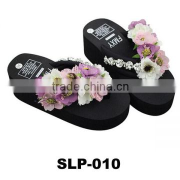 Fashion flower design eva cheap slipper for women