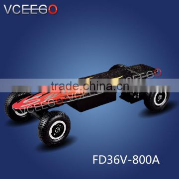 VCEEGO factory remote contact two wheel electric skateboard with soild military tire wholesales price