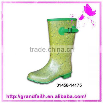 2014 high quality folding rain boots
