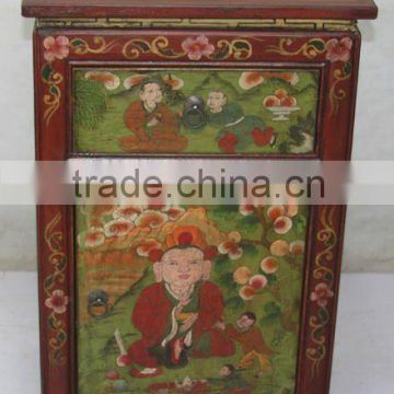 Chinese Antique Furniture /One Drawer Single Door Tibetan Cabinet/ Reproduction Furniture