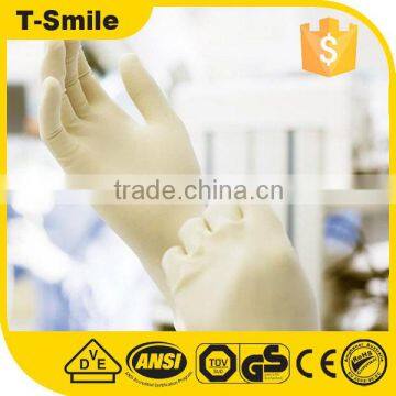 S M L natural examination power free latex gloves