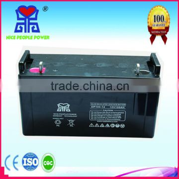 Deep cycle rechargeable storage battery 12V100AH deep cycle solar battery for solar panel