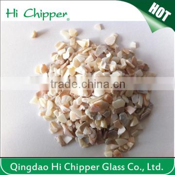 HI CHIPPER landscaping sea shell terrazzo flooring glass chips