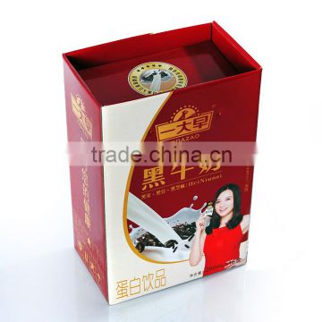 Corrugated cardboard shipping box for retail packaging