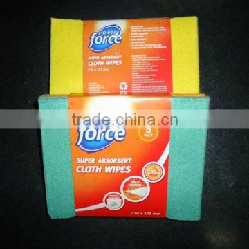 Needle punched nonwoven viscose cloth wipes
