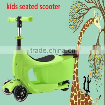 2017 new patent kids 3 in 1 push scooter for wholesale