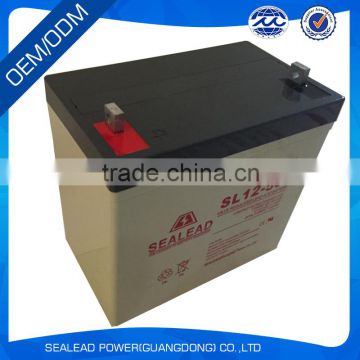 2016 new rechargeable UPS 12V 55Ah storage battery
