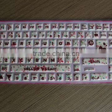 DIY product/computer keyboard custom 3d foam sticker