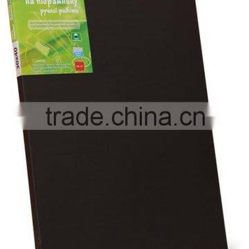 Stretched Canvas Framed Cotton Black Small grain 220 gm