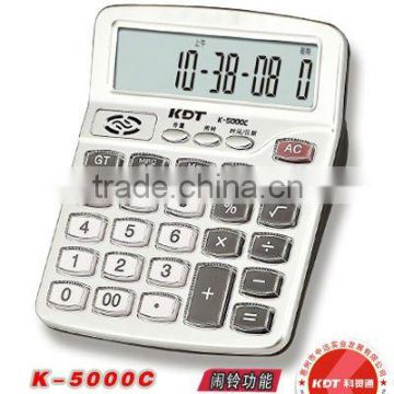 12 digits calculator clock K-5000C