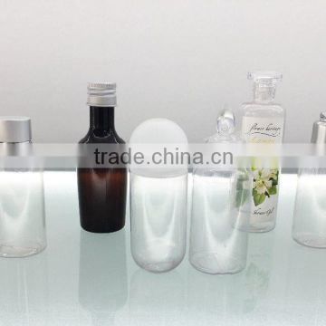 20ml-50ml disposable hotel PVC bottle for shampoo body lotion/empty plastic bottles packaging