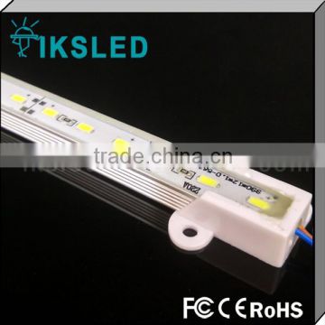 2015 bright epoxy waterproof korea chips 8520 7020 7030 led rigid strip with DC connector