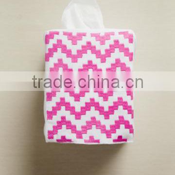 Decorative pink tissue box cover- no 1