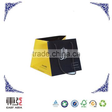 2015 yellow&black color paper bag design offer