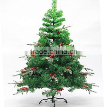 Christmas tree pvc/PET with Cherry Echinacea mixed tree