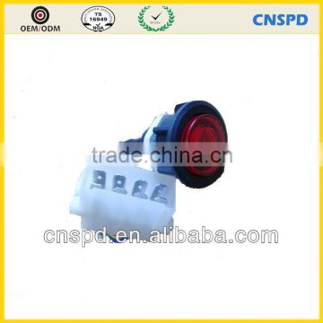 24v red round hazard flasher switch with connector for car