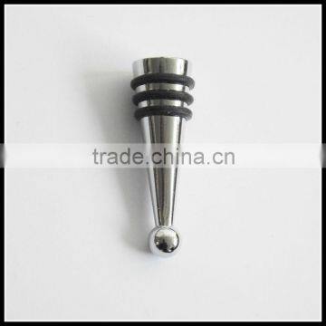 High Quality Zinc Alloy Wine Bottle Stopper Parts With 1/4 Inch Hole