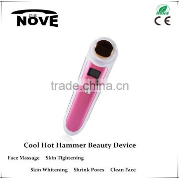 2016 Skin Care best warm&cool beauty device make you more younger handheld beauty device