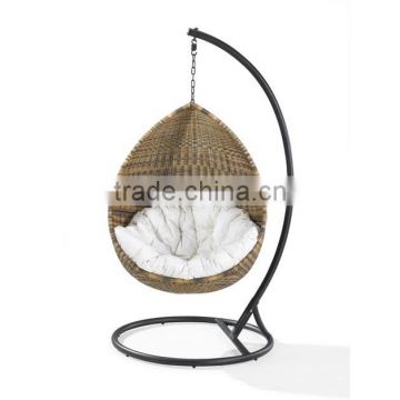 CH-CL048 swing chair,garden swing haning chair, rattan swing chair with cushion