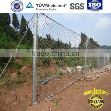 manufacturer Rock Barrier Rock fall fence ISO9001 rockfall netting2016