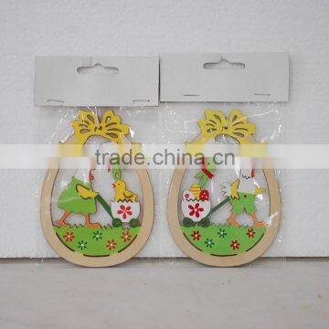 Easter wooden hanging decoration HL-13492A-B