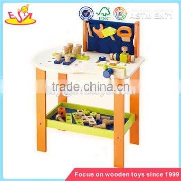 wholesale DIY pretend children wooden workbench toy interesting baby wooden workbench toy W03D028