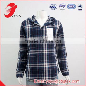 Men's casual shirt with a hoodie