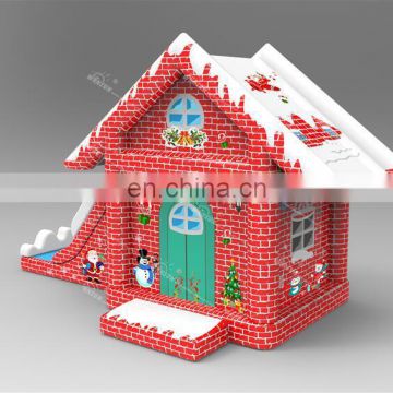 Hot sale cheap inflatable christmas bouncer castle, inflatable christmas bouncy house for christmas decoration