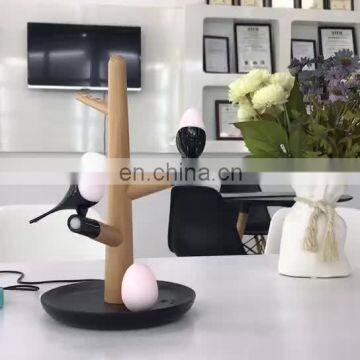 MESUN Replaceable LED Bird Desk Lamp with Motion and Touch Sensor E27 and USB port
