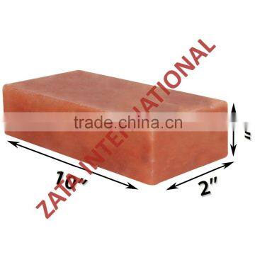 Himalayan Natural Crystal Rock Salt Tiles Plates Slabs Size 8" x 2" x 2" for BBQ Barbecue Cooking searing Serving Grilling