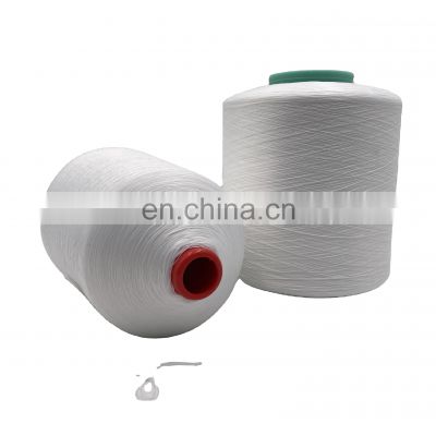 Stock on sale 100% polyester overlock thread 150D 200D 300D dope dyed thread form China supplier