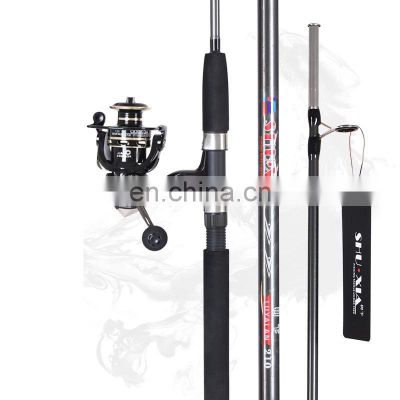 New Solid Glass Fiber 1.5m/1.8m/2.1m/2.4m/2.7m Smooth guide ring EVA material handle Spinning&Baitcasting Fishing Rod