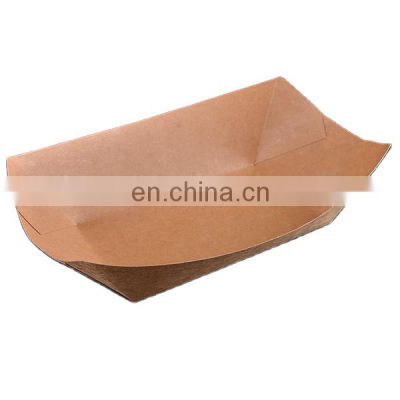China company Kraft food paper tray disposable