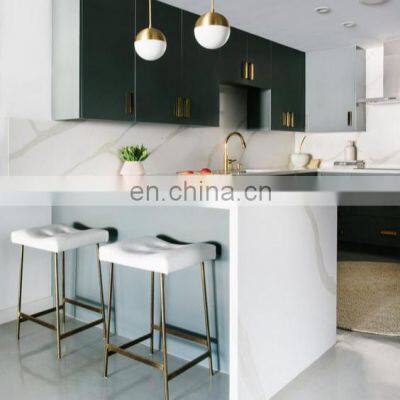White handleless lacquer kitchen cabinet modern kitchen cabinets design