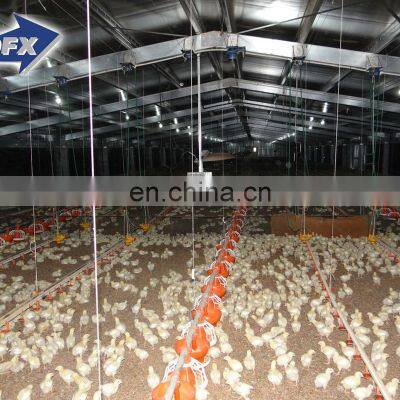 Low Cost Commercial Poultry House Steel Structure Chicken Farm House Prefabricated Steel Building Prefab House