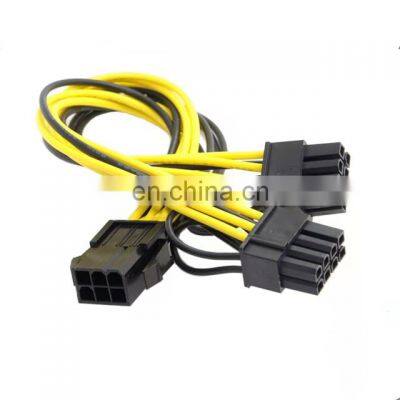 6 Pin Female To Dual 8 (6+2) Male Pin Pci Express Power Converter Cable Pcie Pci-e Vga Splitter Hub Power Cable