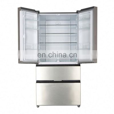 558L High Performance Home Appliance Electronic Control No Frost French Door Fridge Stainless