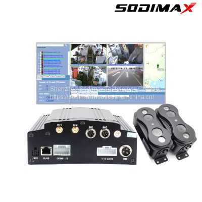 95% Accuracy People Counting Recorder Device Bus Passenger Counter Mobile DVR System