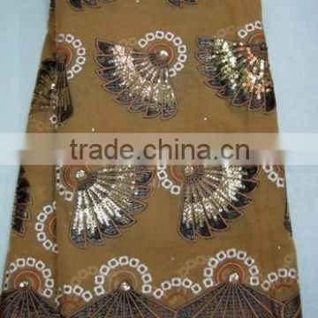 fashion design j110-2 brown net french velvet lace for african party