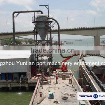 Pneumatic-power bulk material ship unloader