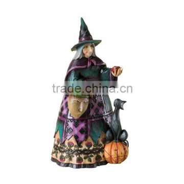 Halloween Collectible Witch with An Apple