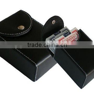 2 pack playing card leather case