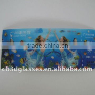 seaworld 3d lenticular tickets making for promotion