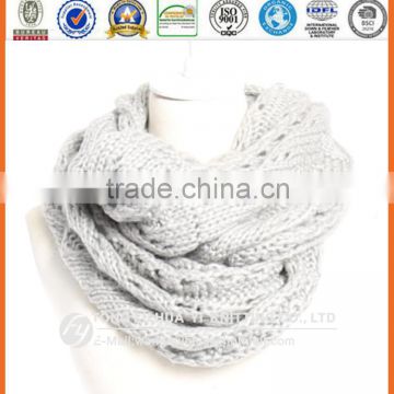 advertising knitted 100%acrylic scarf knit
