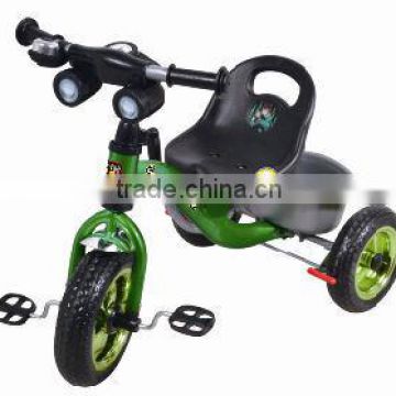 green kids tricycle with brake 19519D
