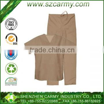 100% cotton twill medical uniform set for nurse, scrubs sets, popular nurse uniform