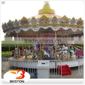 China Attractive best price kiddie used merry go round for sale carousel horse