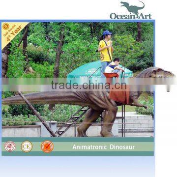 Animatronic coin operated moving dinosaur rides