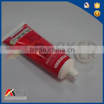 Slim Small Empty Plastic Red Cosmetic Cream Shampoo tube