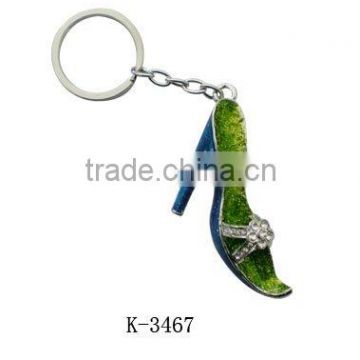 green shoes shape key chain for girls